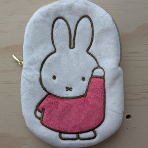 White and Pink Miffy Pouch (New)White and Pink Bunny Kids Pouch